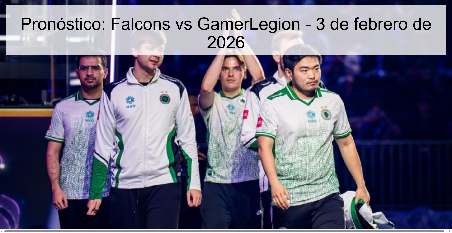 Prediction: Falcons vs GamerLegion – February 3, 2026