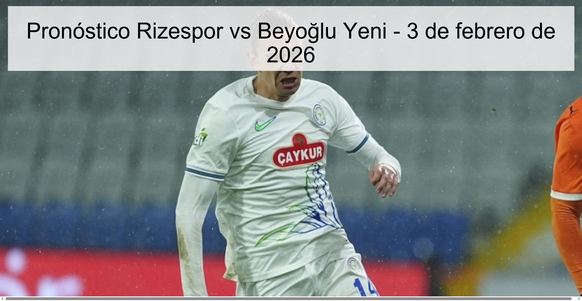 Rizespor vs Beyoğlu Yeni Prediction – February 3, 2026