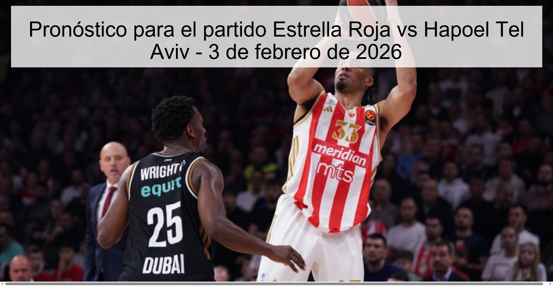 Prediction for the match Red Star vs Hapoel Tel Aviv - February 3, 2026