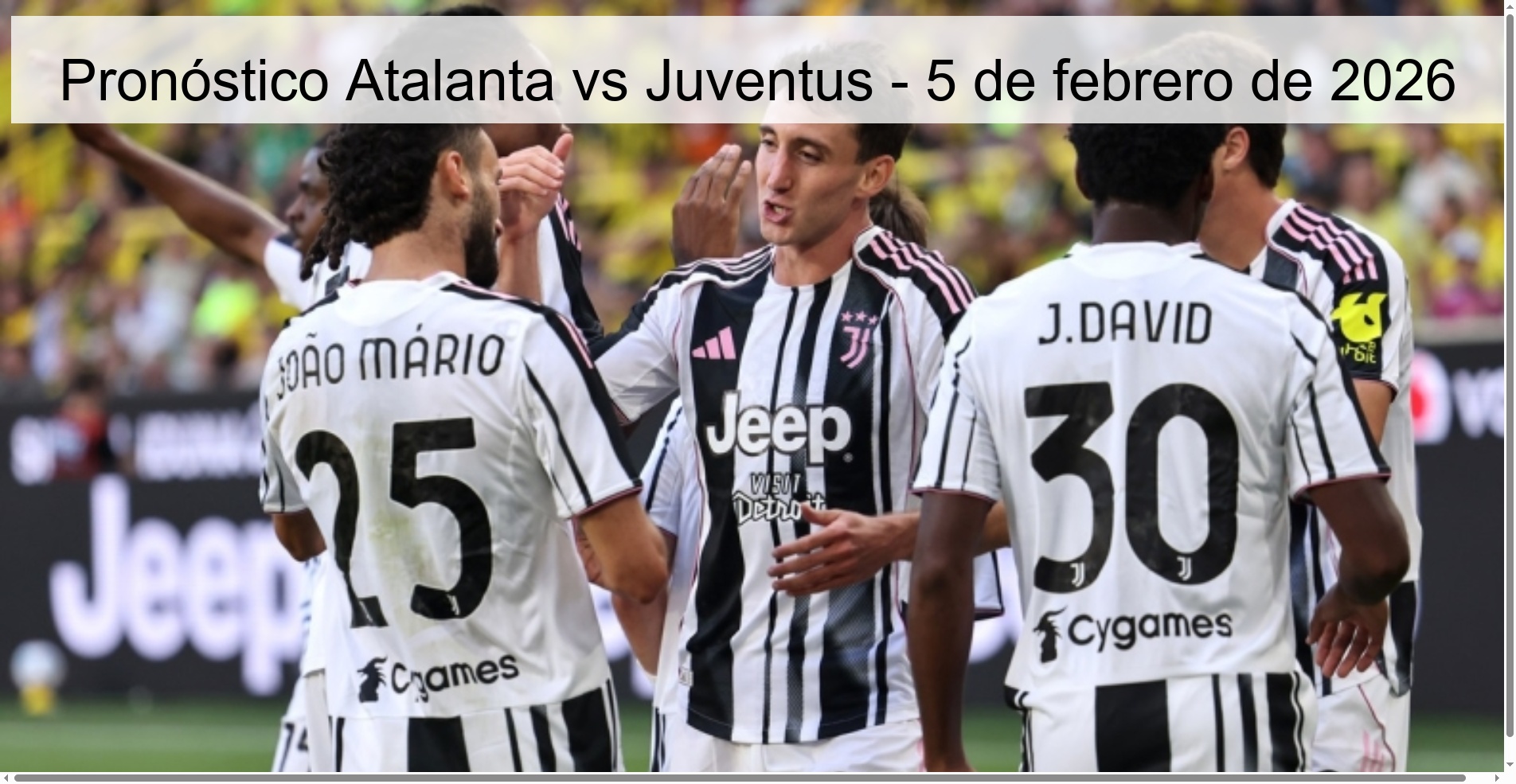Atalanta vs Juventus Prediction – February 5, 2026