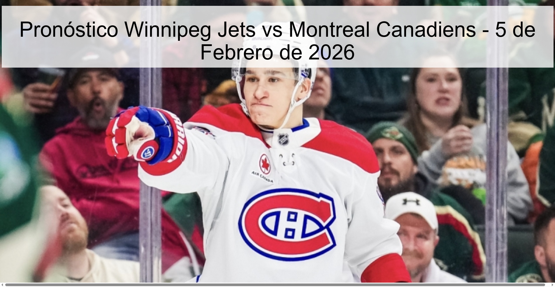 Winnipeg Jets vs Montreal Canadiens Prediction - February 5, 2026