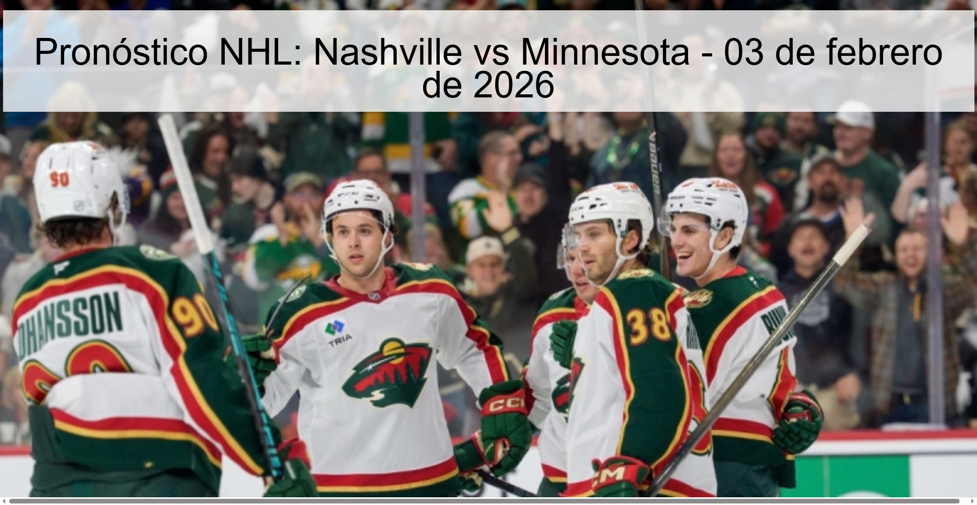 NHL Prediction: Nashville vs Minnesota - February 3, 2026