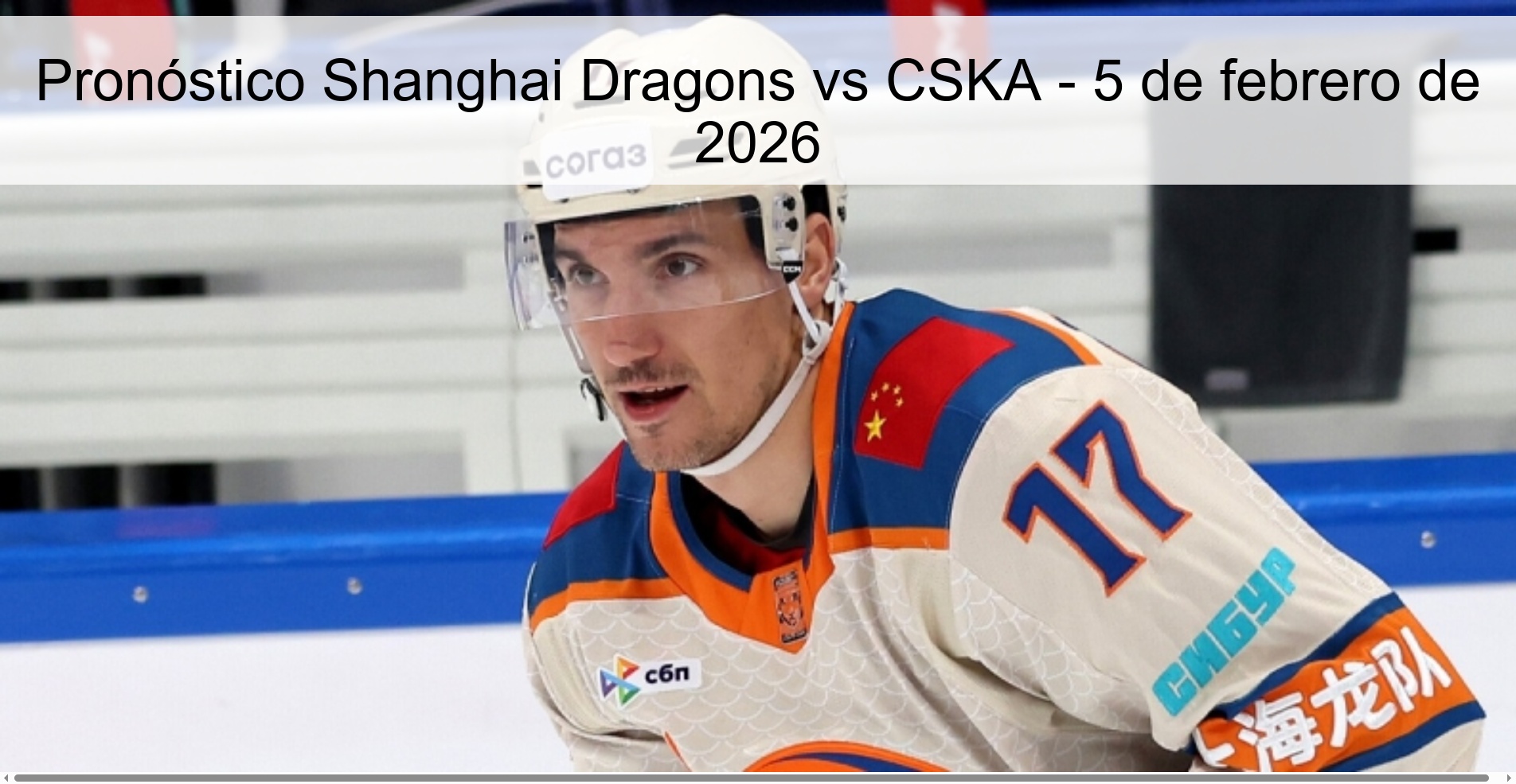 Shanghai Dragons vs CSKA Prediction – February 5, 2026