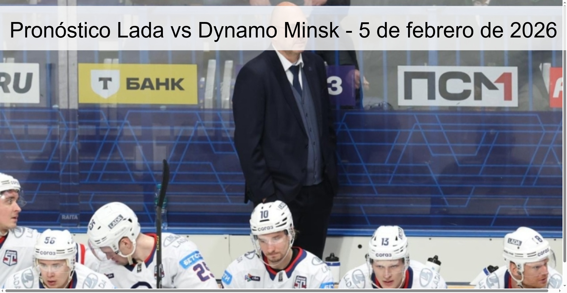 Pronóstico Lada vs Dynamo Minsk - 5 de febrero de 2026