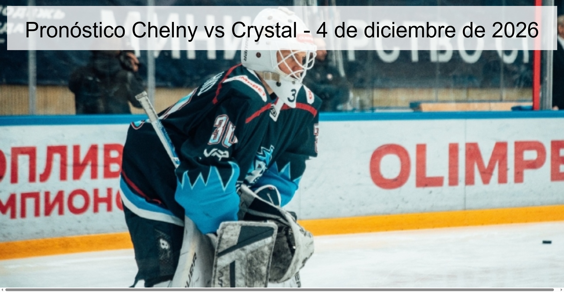 Pronóstico Chelny vs Crystal - 4 de diciembre de 2026