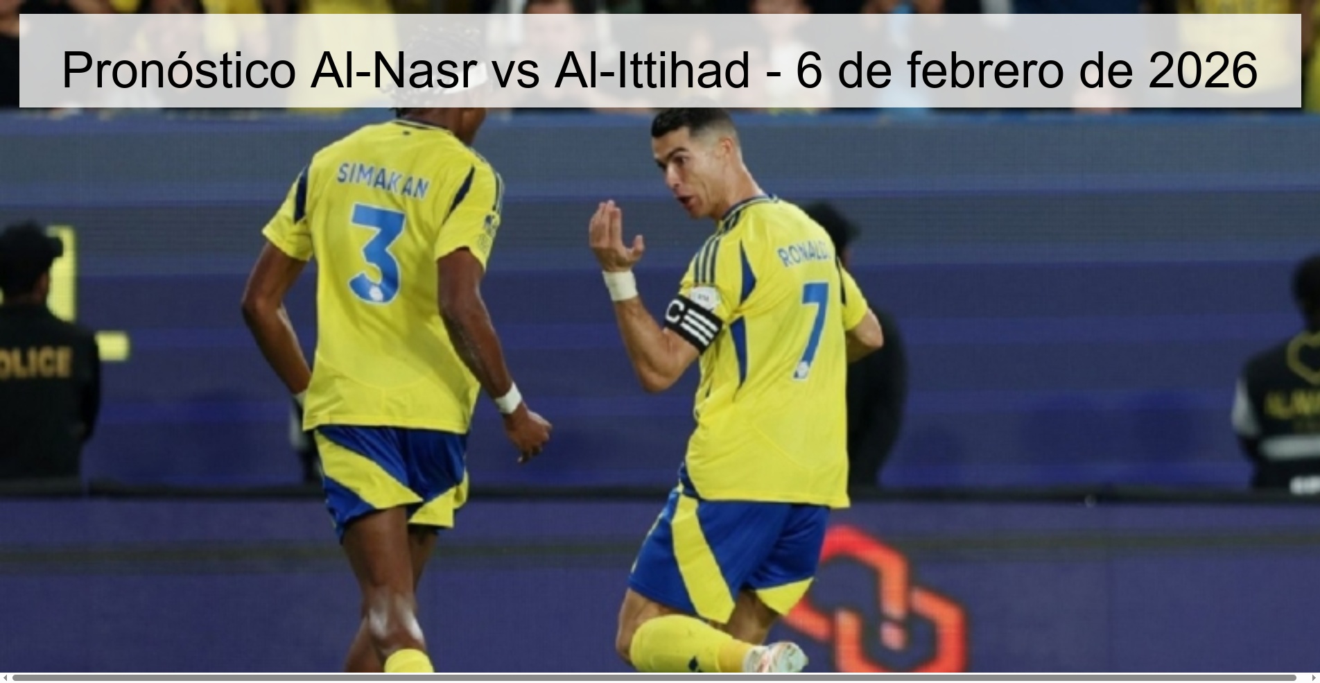 Al-Nasr vs Al-Ittihad Prediction – February 6, 2026