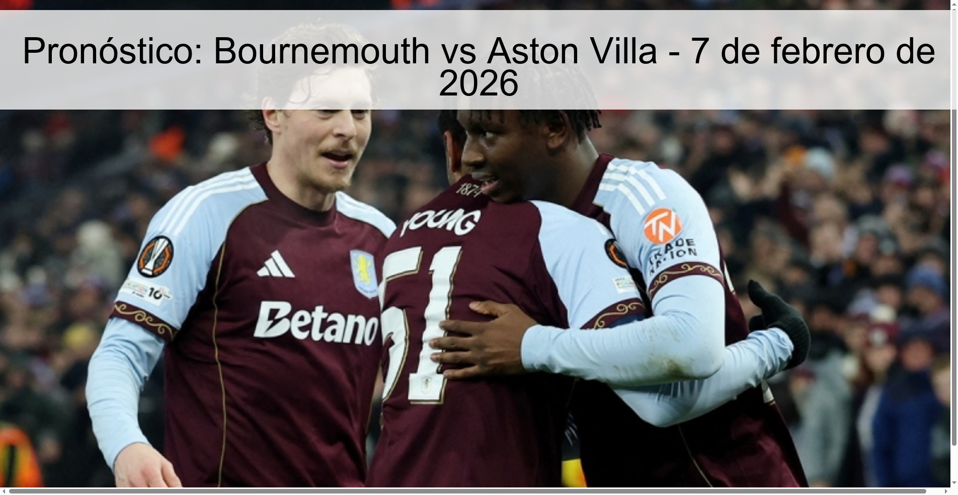Prediction: Bournemouth vs Aston Villa – February 7, 2026