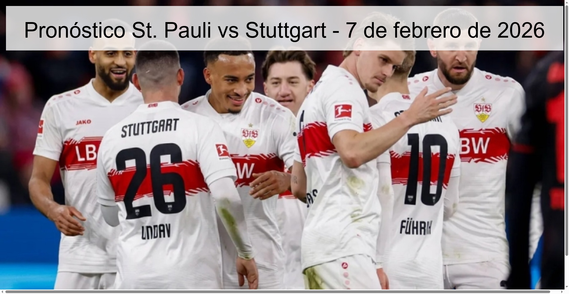 St. Pauli vs Stuttgart Prediction – February 7, 2026