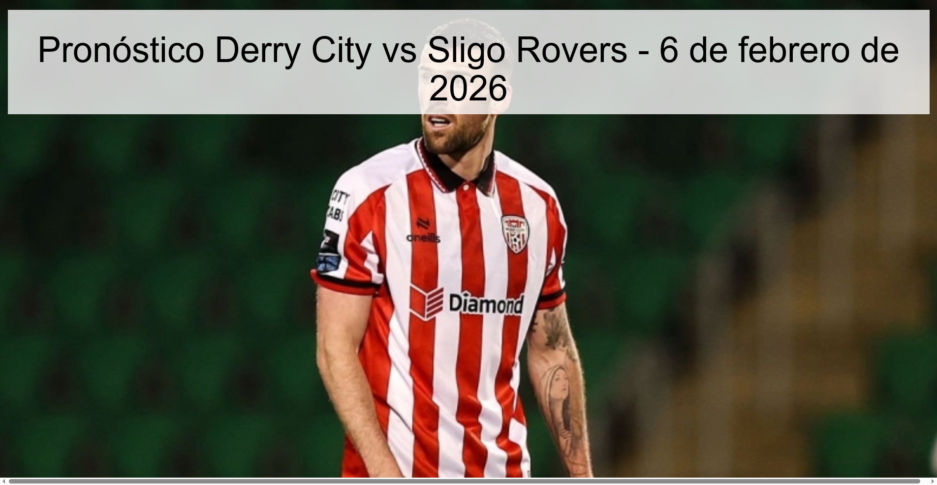 Derry City vs Sligo Rovers Prediction – February 6, 2026