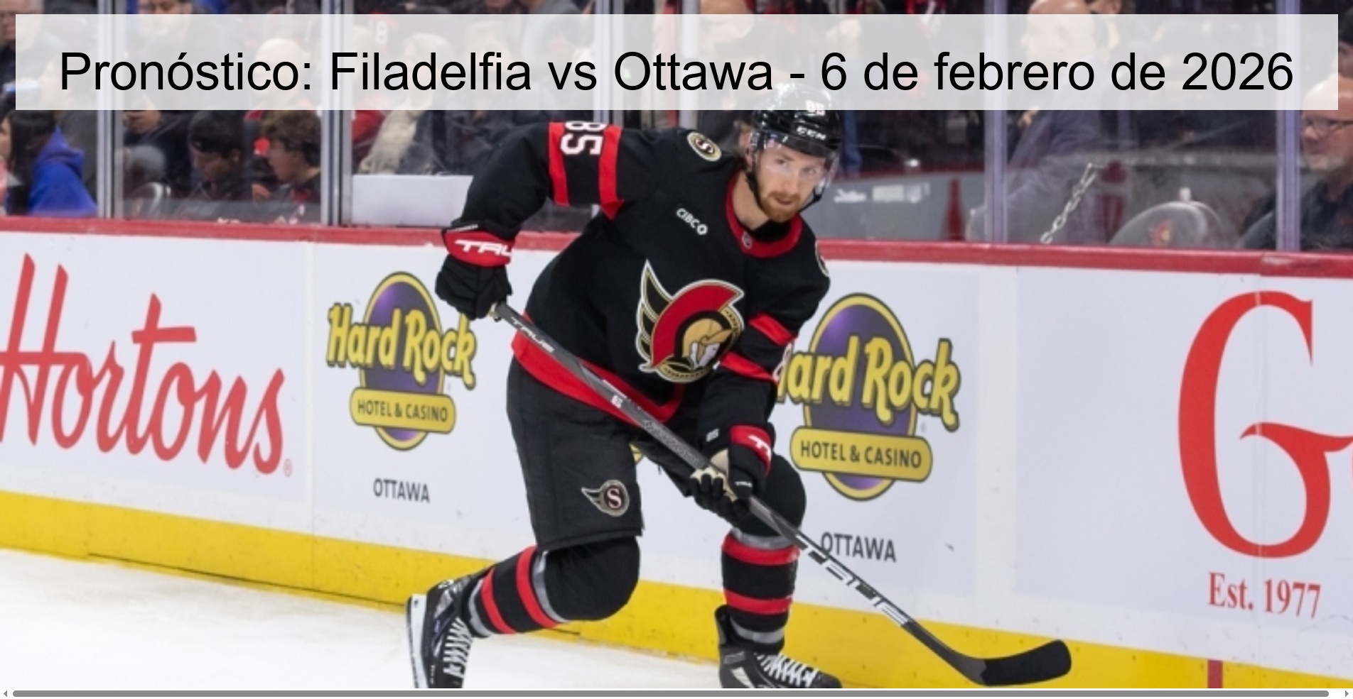 Prediction: Philadelphia vs Ottawa – February 6, 2026