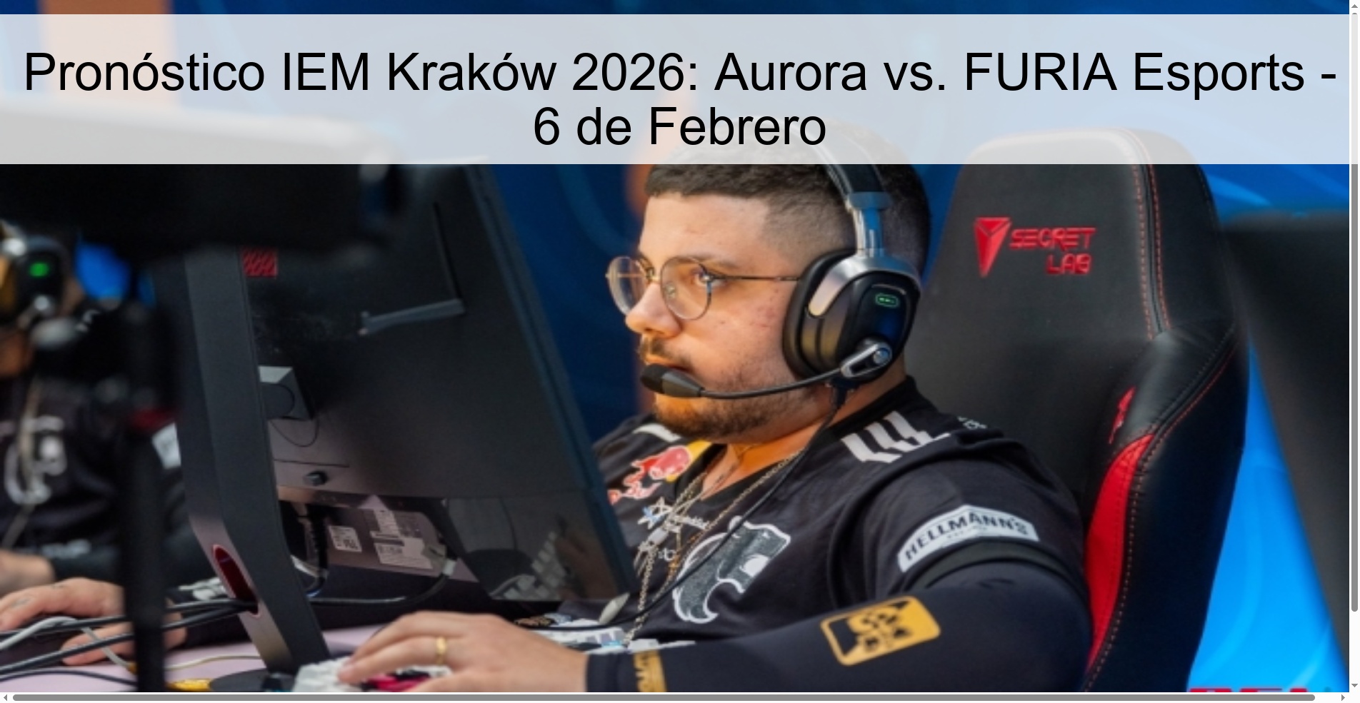 IEM Kraków 2026 Prediction: Aurora vs. FURIA Esports - February 6