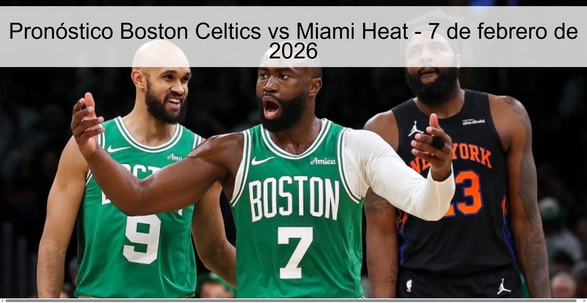 Boston Celtics vs Miami Heat Prediction – February 7, 2026