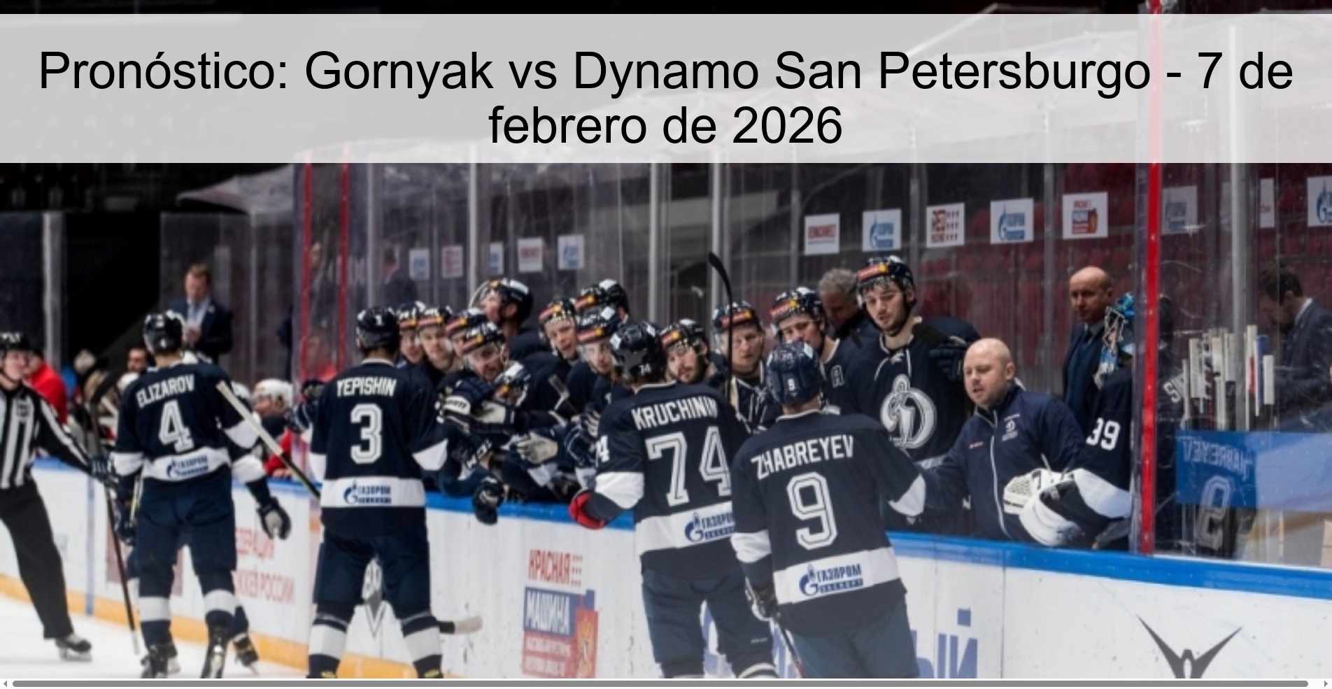 Prediction: Gornyak vs Dynamo Saint Petersburg – February 7, 2026