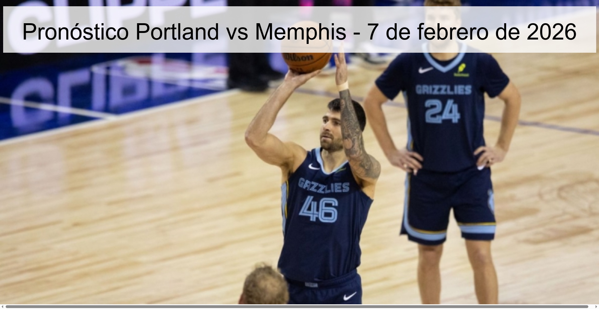 Pronóstico Portland vs Memphis - 7 de febrero de 2026