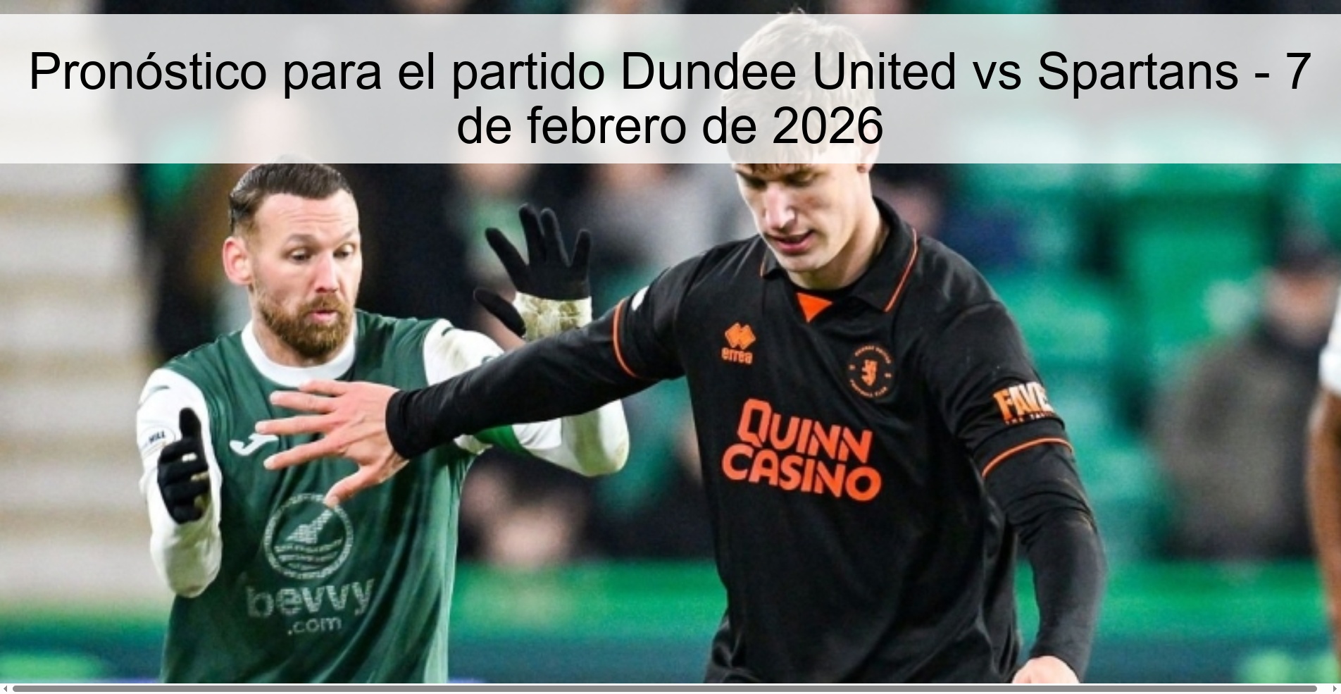 Pronóstico para el partido Dundee United vs Spartans - 7 de febrero de 2026