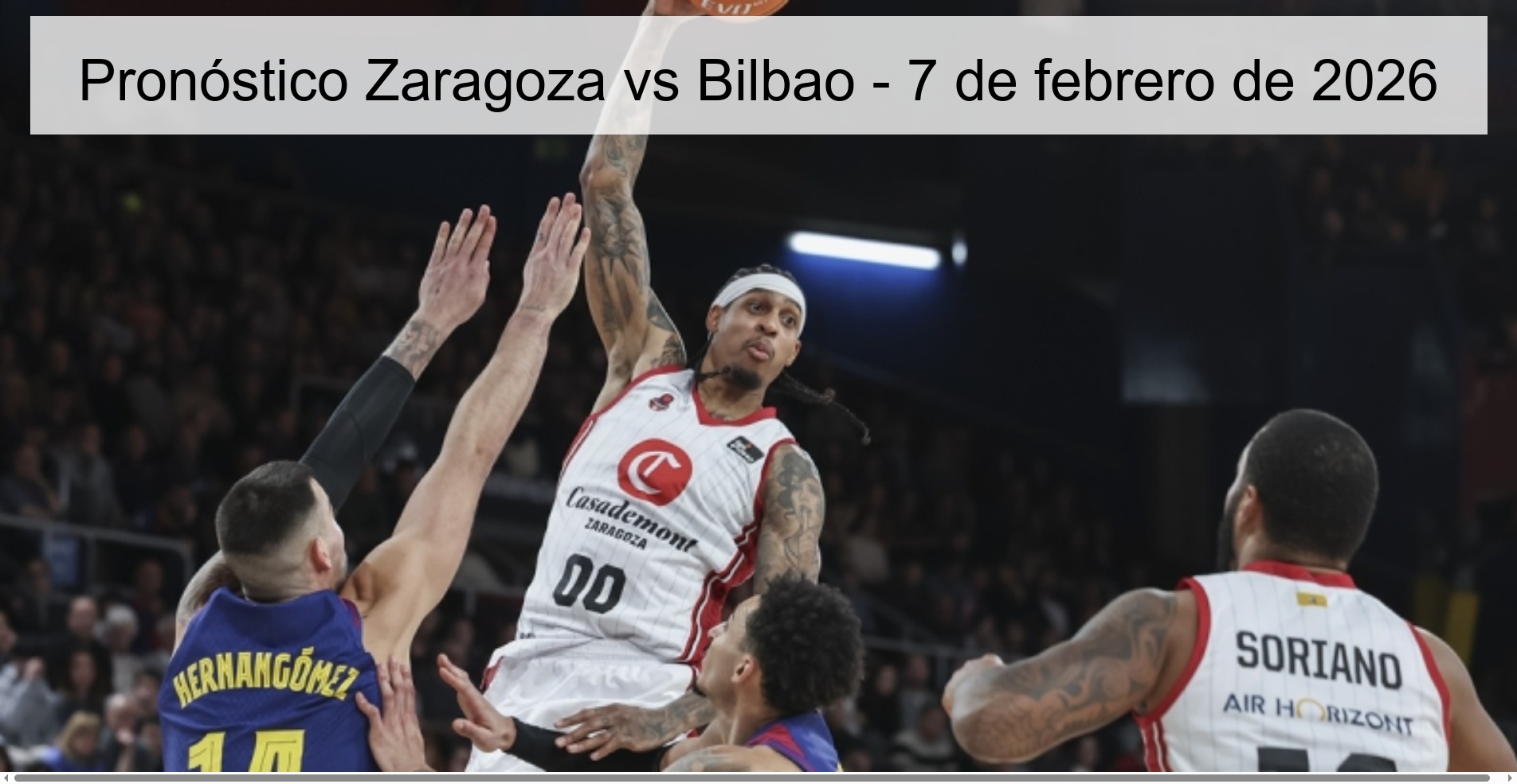 Pronóstico Zaragoza vs Bilbao - 7 de febrero de 2026