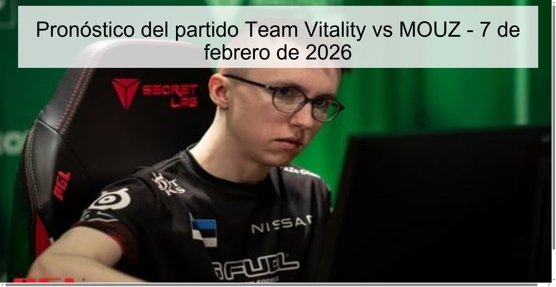 Pronóstico del partido Team Vitality vs MOUZ - 7 de febrero de 2026