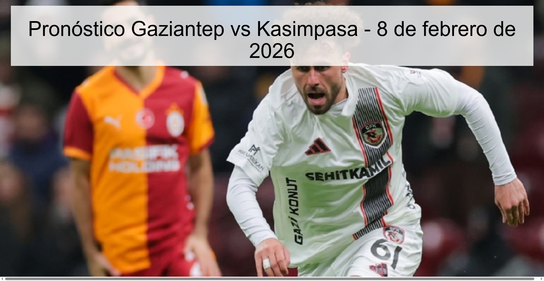 Gaziantep vs Kasimpasa Prediction – February 8, 2026