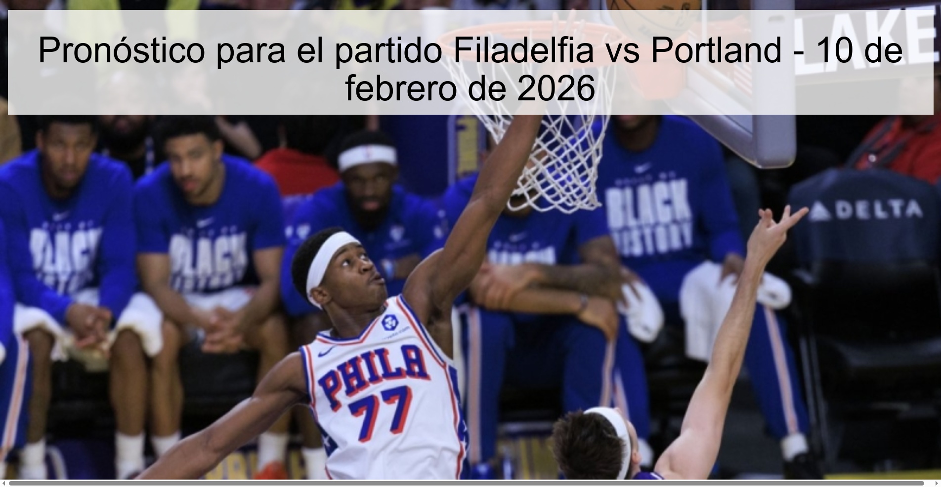 Prediction for the match Philadelphia vs Portland - February 10, 2026