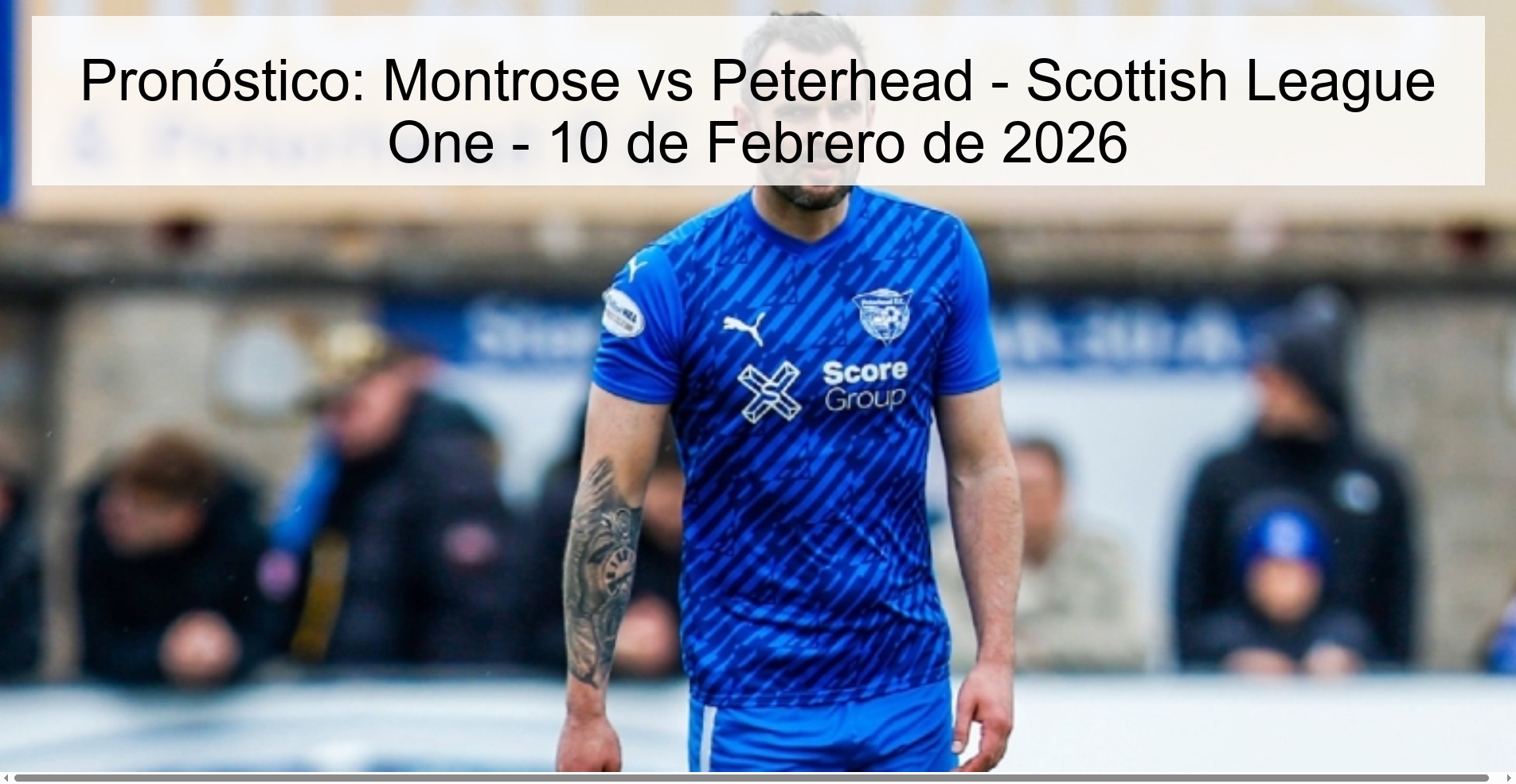 Prediction: Montrose vs Peterhead - Scottish League One - February 10, 2026