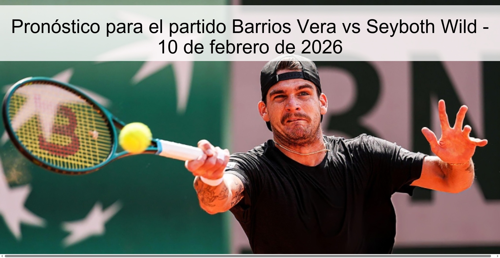 Pronóstico para el partido Barrios Vera vs Seyboth Wild - 10 de febrero de 2026