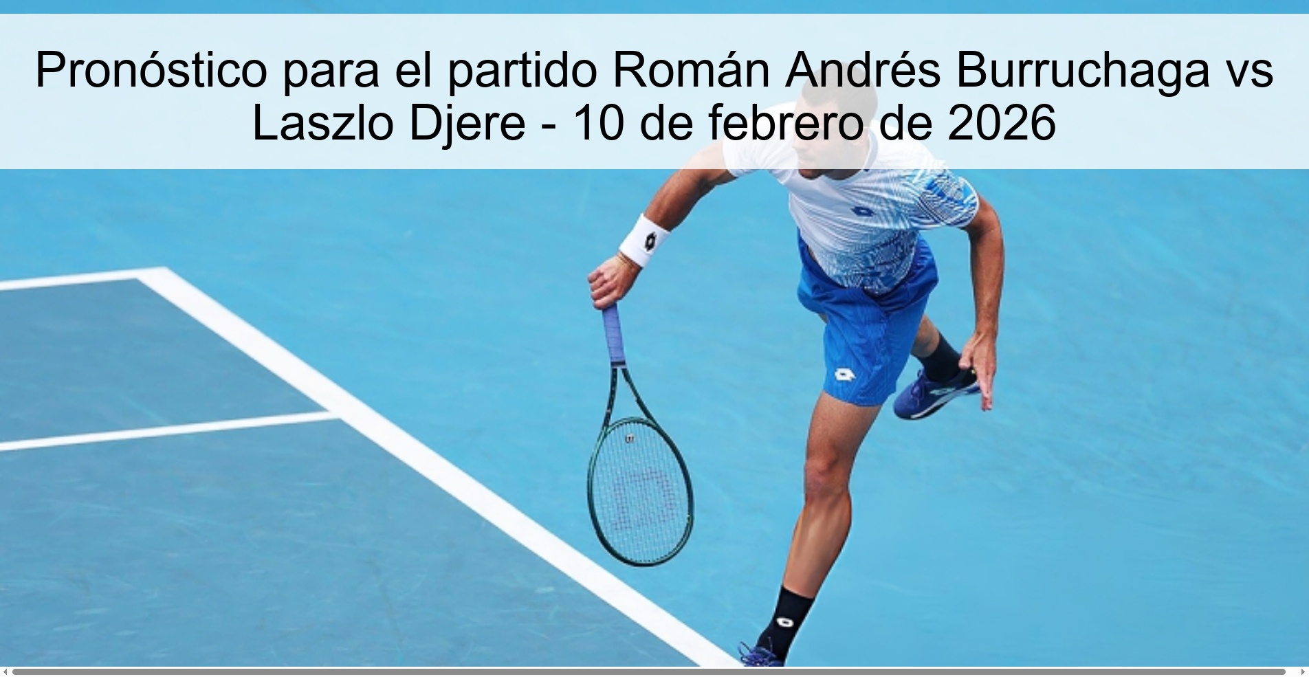 Prediction for the match Román Andrés Burruchaga vs Laszlo Djere - February 10, 2026 Prediction for the match Román Andrés Burruchaga vs Laszlo Djere - February 10, 2026