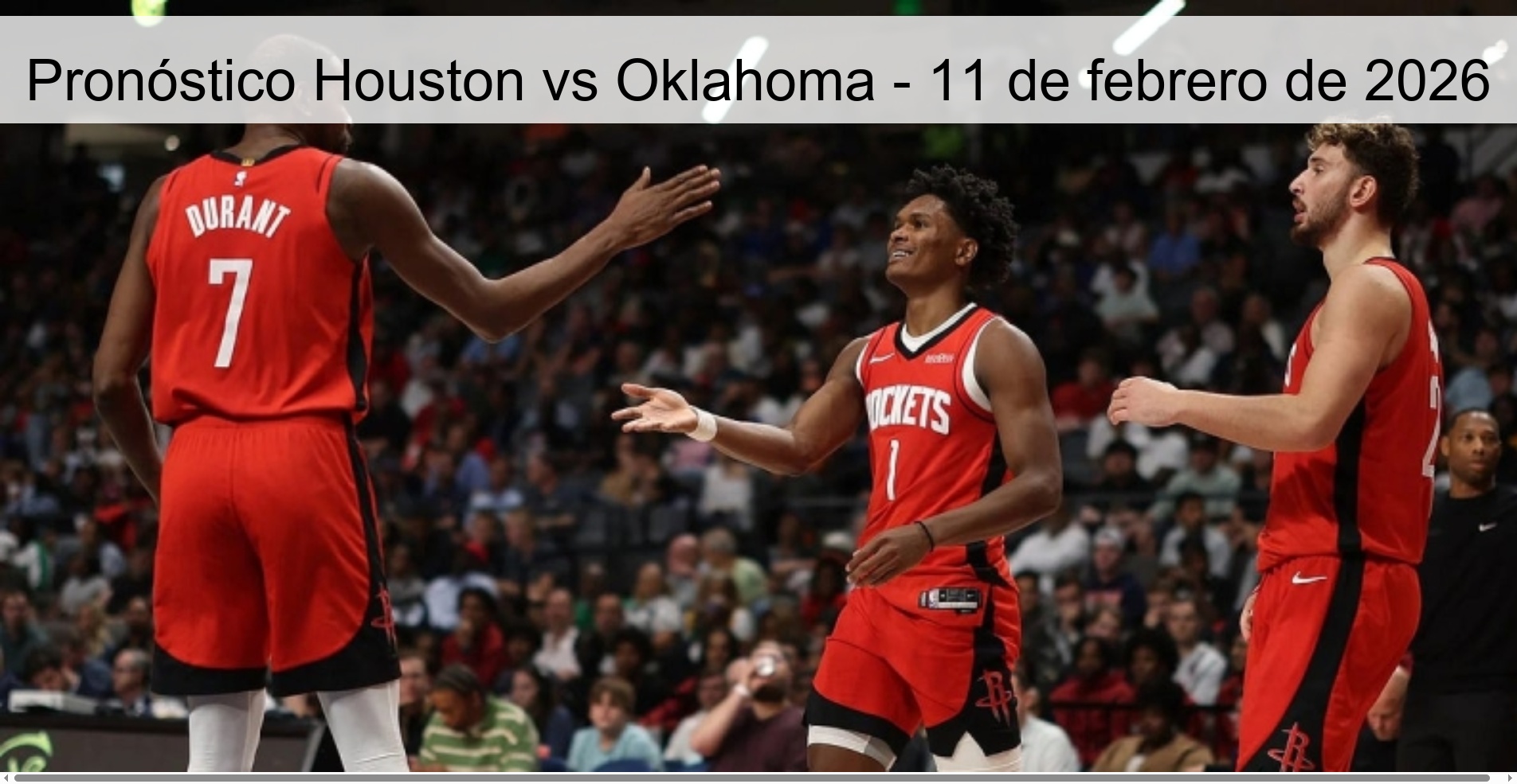 Pronóstico Houston vs Oklahoma - 11 de febrero de 2026