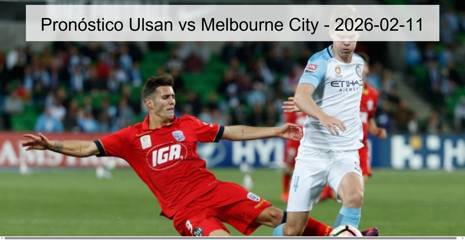 Ulsan vs Melbourne City Prediction - 2026-02-11
