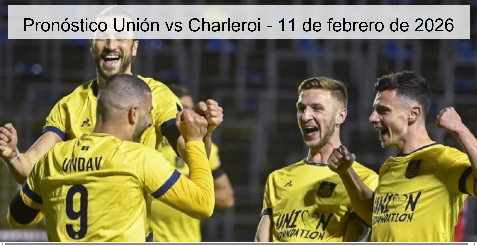 Union vs Charleroi Prediction – February 11, 2026