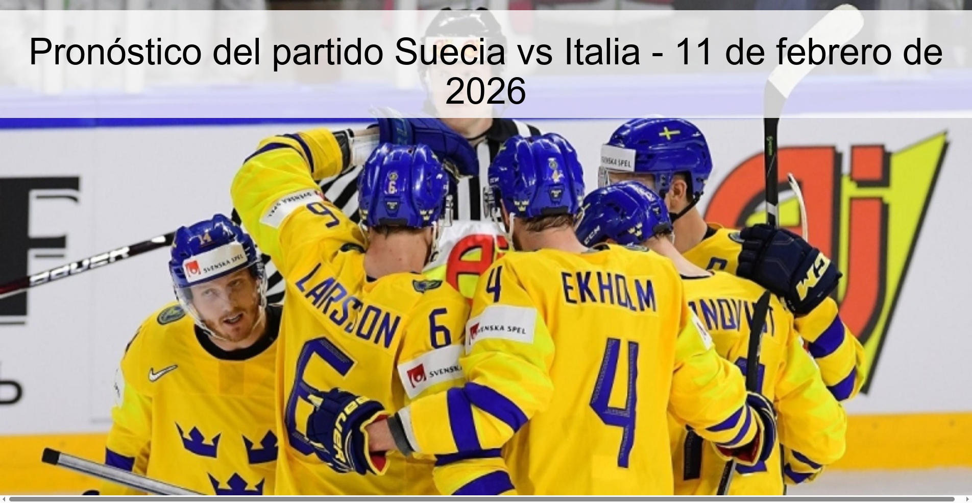 Sweden vs Italy Prediction – February 11, 2026