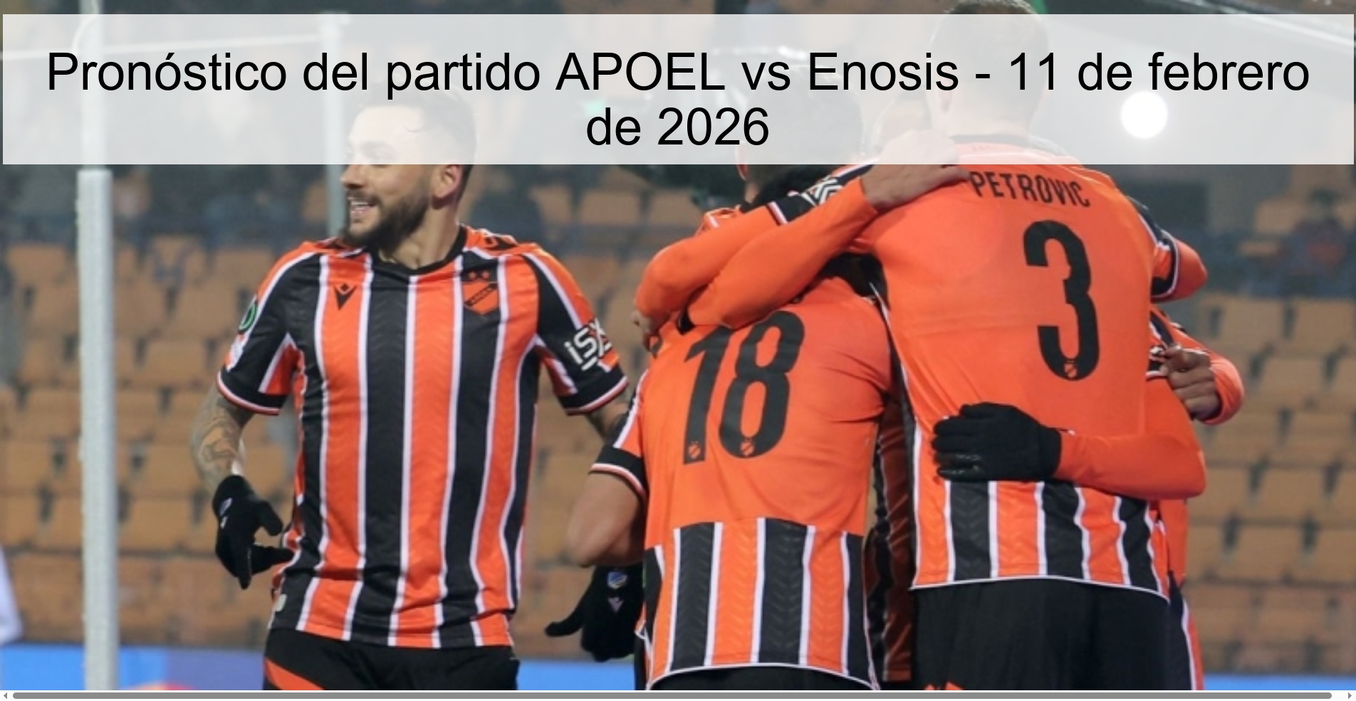APOEL vs Enosis Prediction – February 11, 2026
