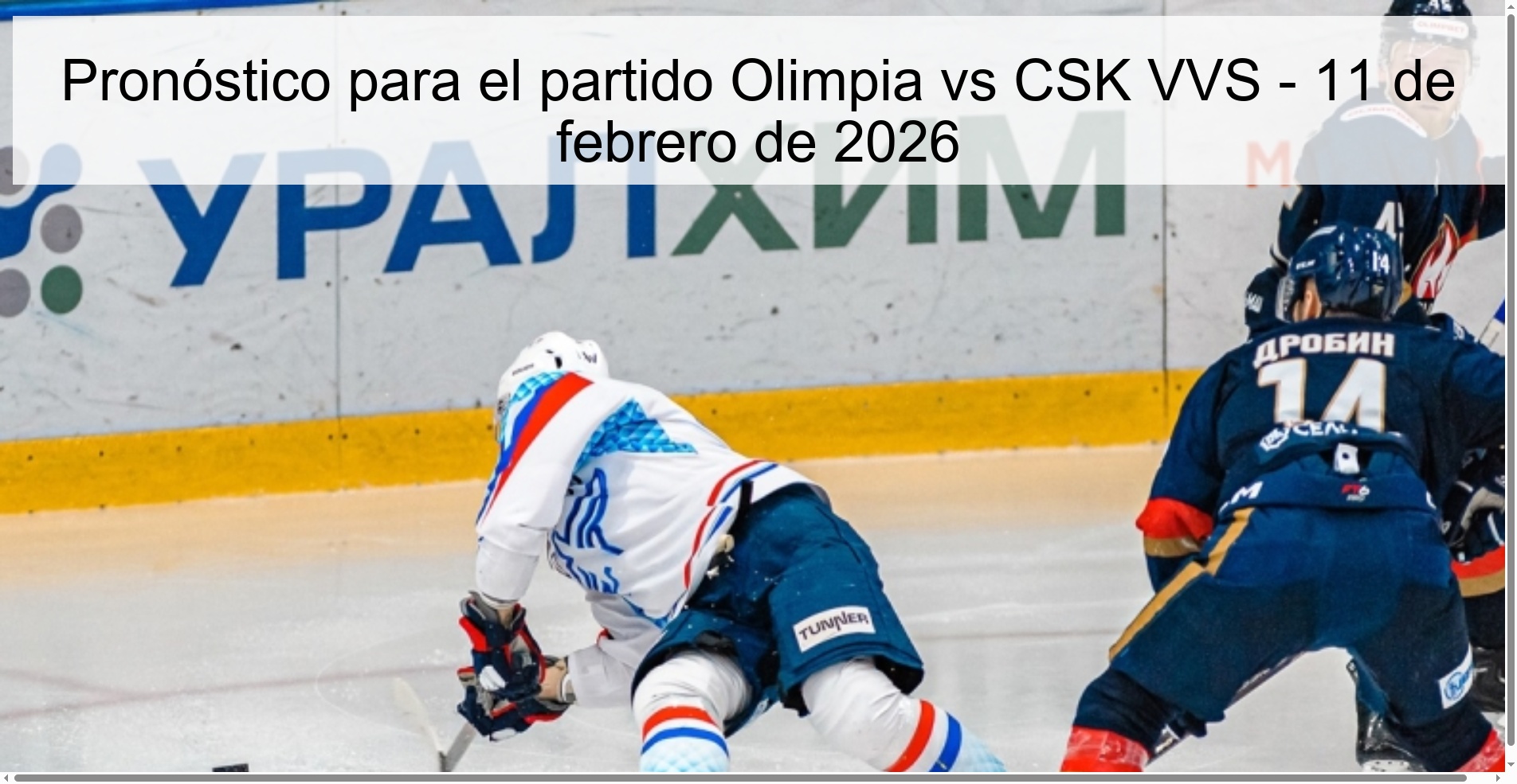 Prediction for the match Olimpia vs CSK VVS - February 11, 2026