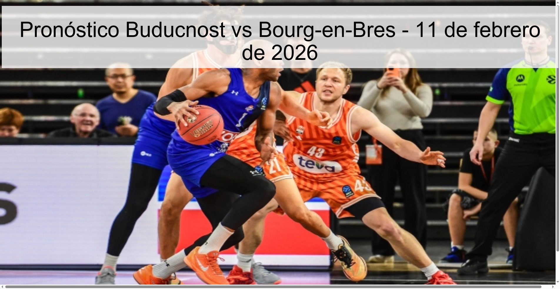 Buducnost vs Bourg-en-Bres Prediction – February 11, 2026