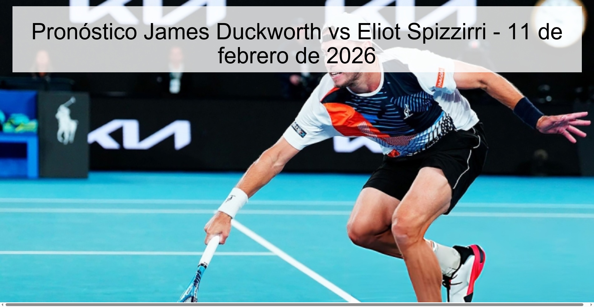 James Duckworth vs Eliot Spizzirri Prediction – February 11, 2026