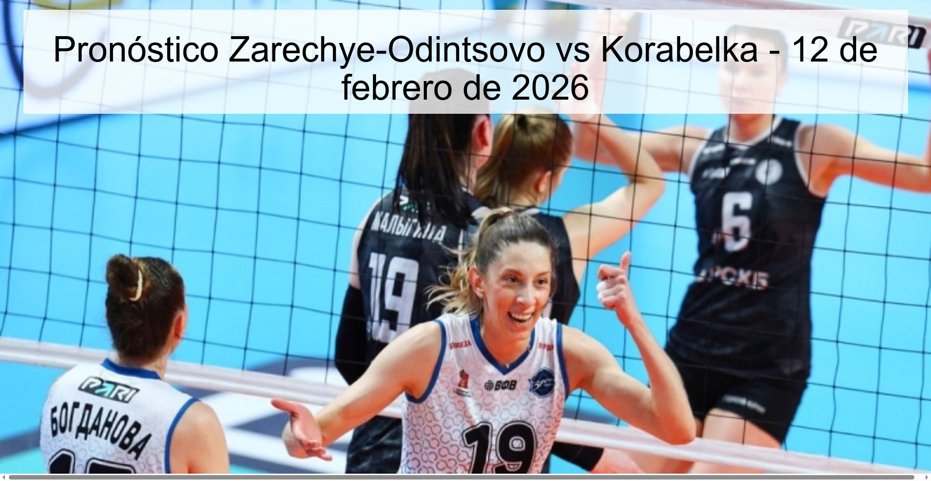 Pronóstico Zarechye-Odintsovo vs Korabelka - 12 de febrero de 2026