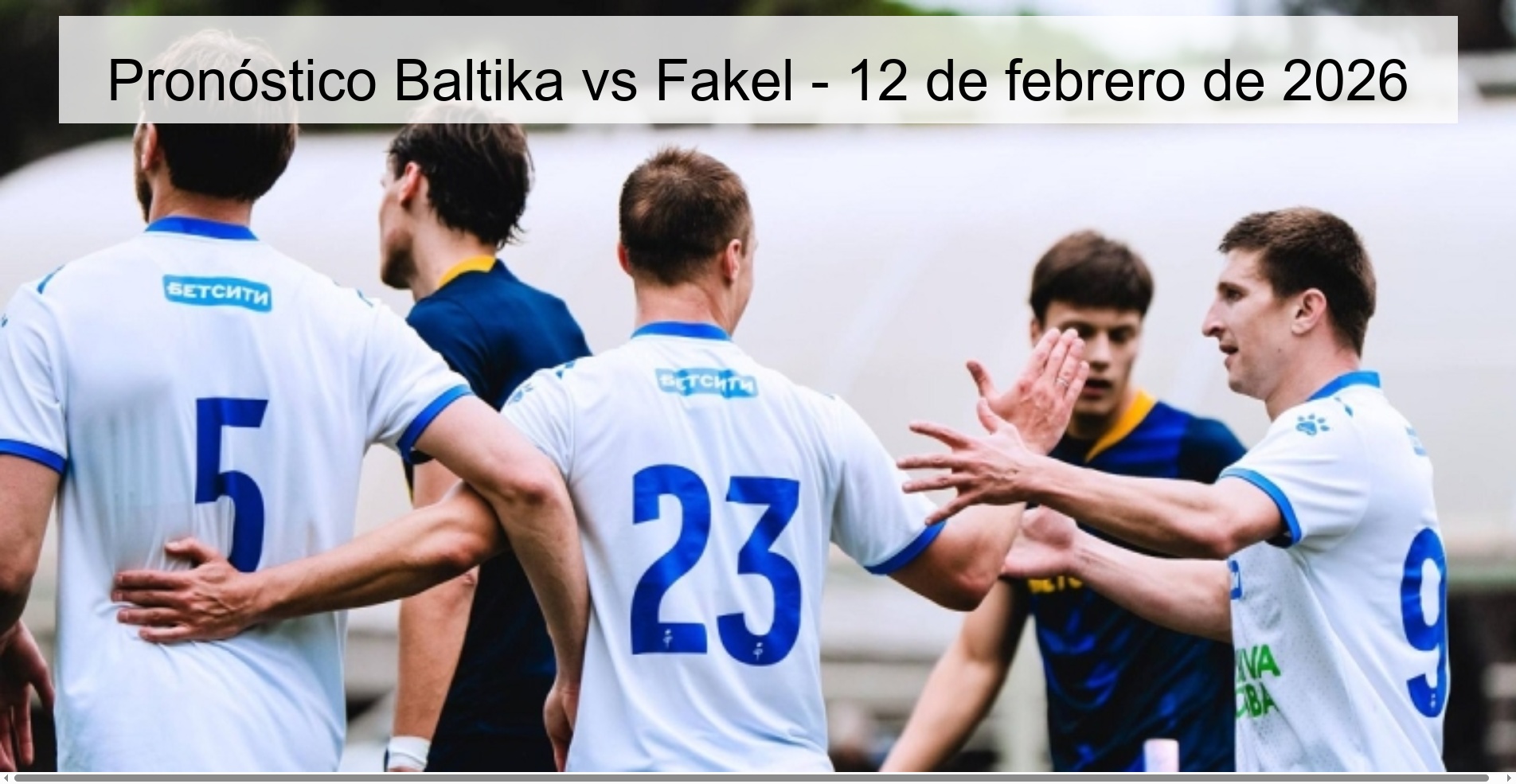 Pronóstico Baltika vs Fakel - 12 de febrero de 2026