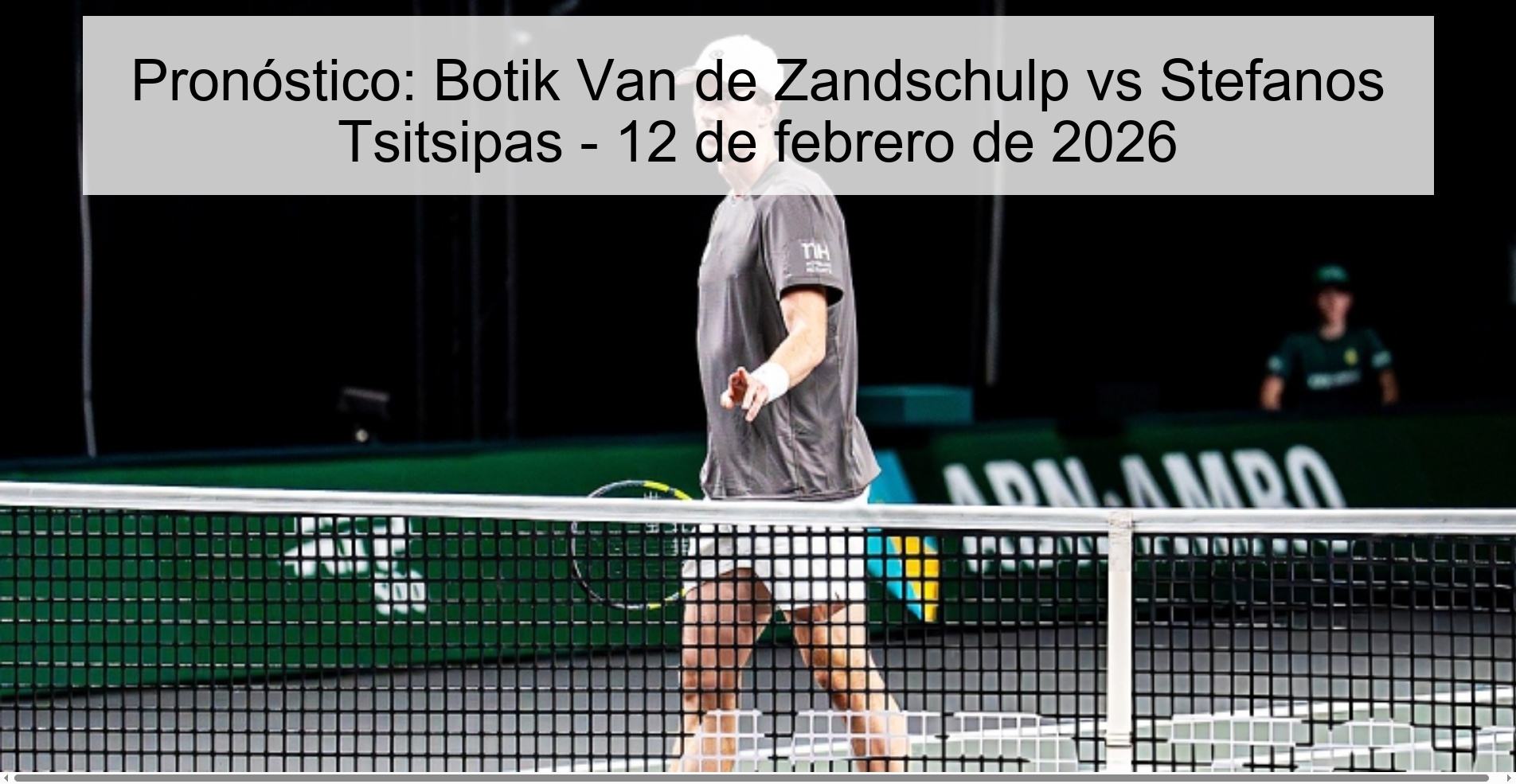 Prediction: Botik Van de Zandschulp vs Stefanos Tsitsipas – February 12, 2026