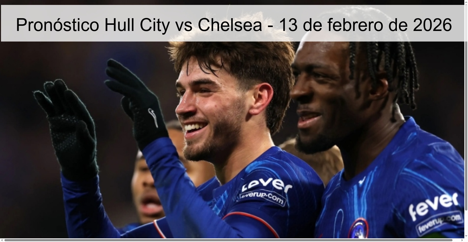 Hull City vs Chelsea Prediction – February 13, 2026