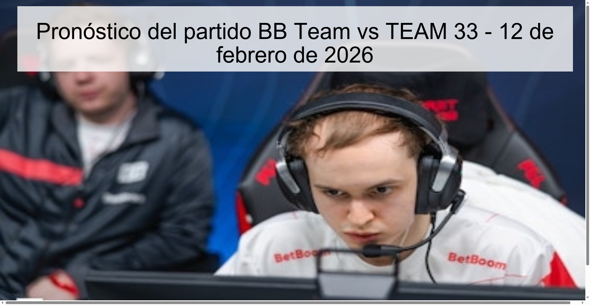 BB Team vs TEAM 33 Prediction – February 12, 2026