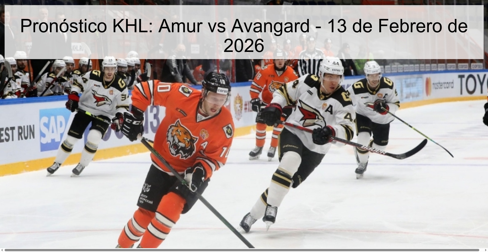 KHL Prediction: Amur vs Avangard - February 13, 2026