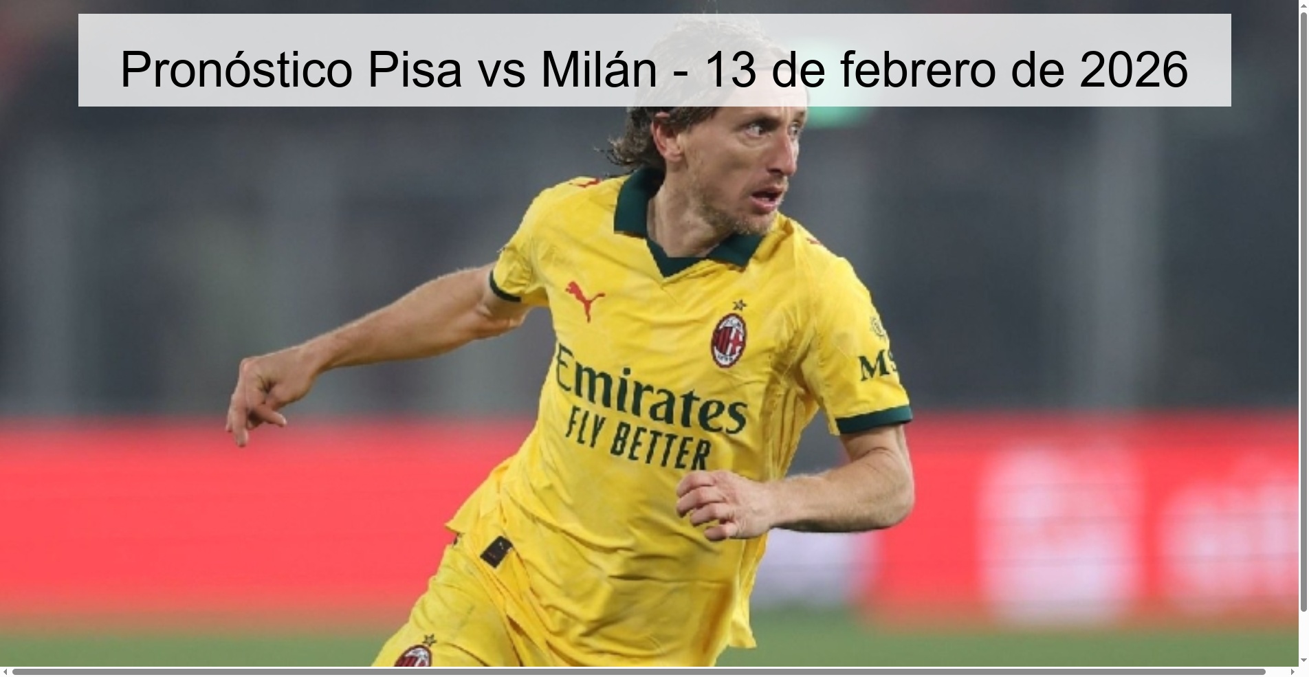 Pisa vs Milan Prediction – February 13, 2026