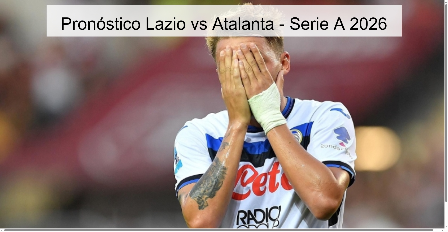 Lazio vs Atalanta Prediction - Serie A 2026