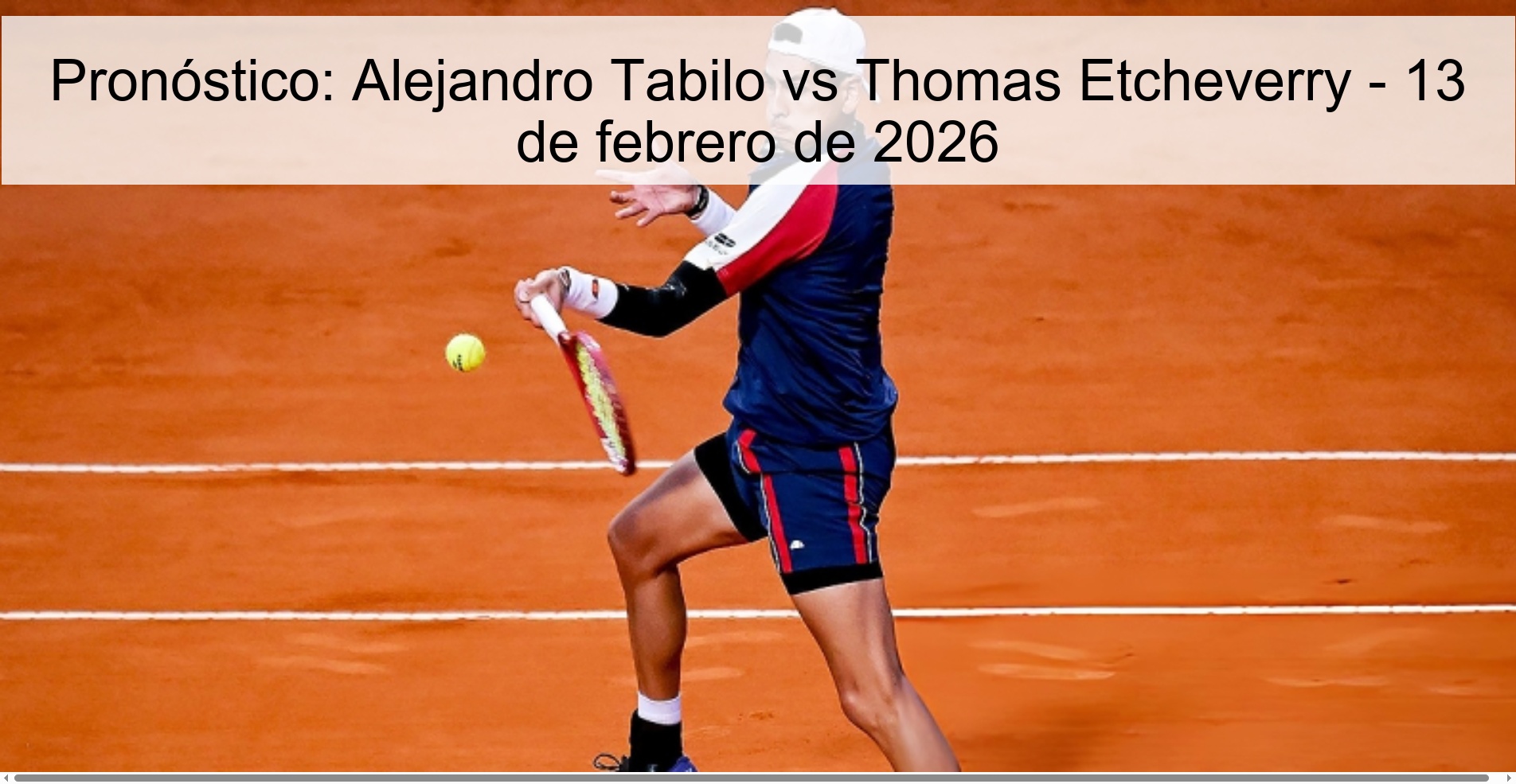 Prediction: Alejandro Tabilo vs Thomas Etcheverry - February 13, 2026
