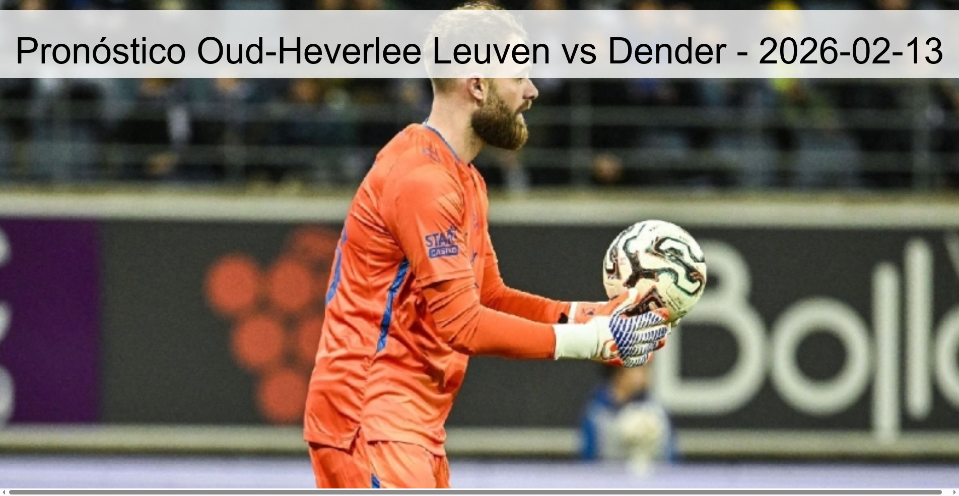 Oud-Heverlee Leuven vs Dender Prediction - 2026-02-13