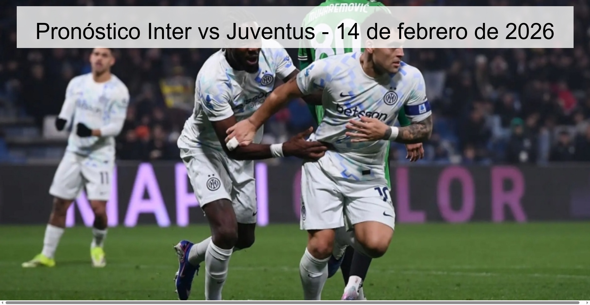 Inter vs Juventus Prediction – February 14, 2026