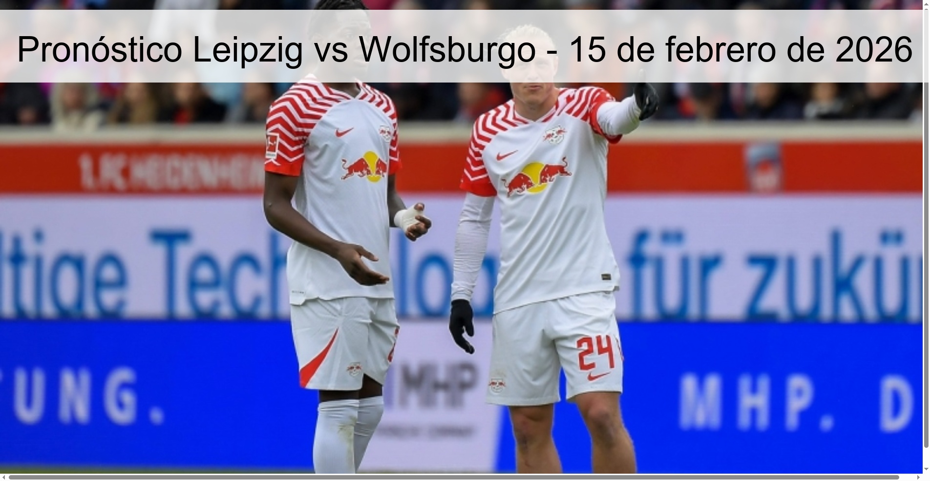 Leipzig vs Wolfsburg Prediction – February 15, 2026