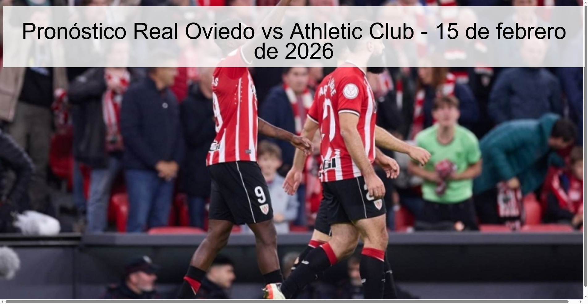 Real Oviedo vs Athletic Club Prediction - February 15, 2026