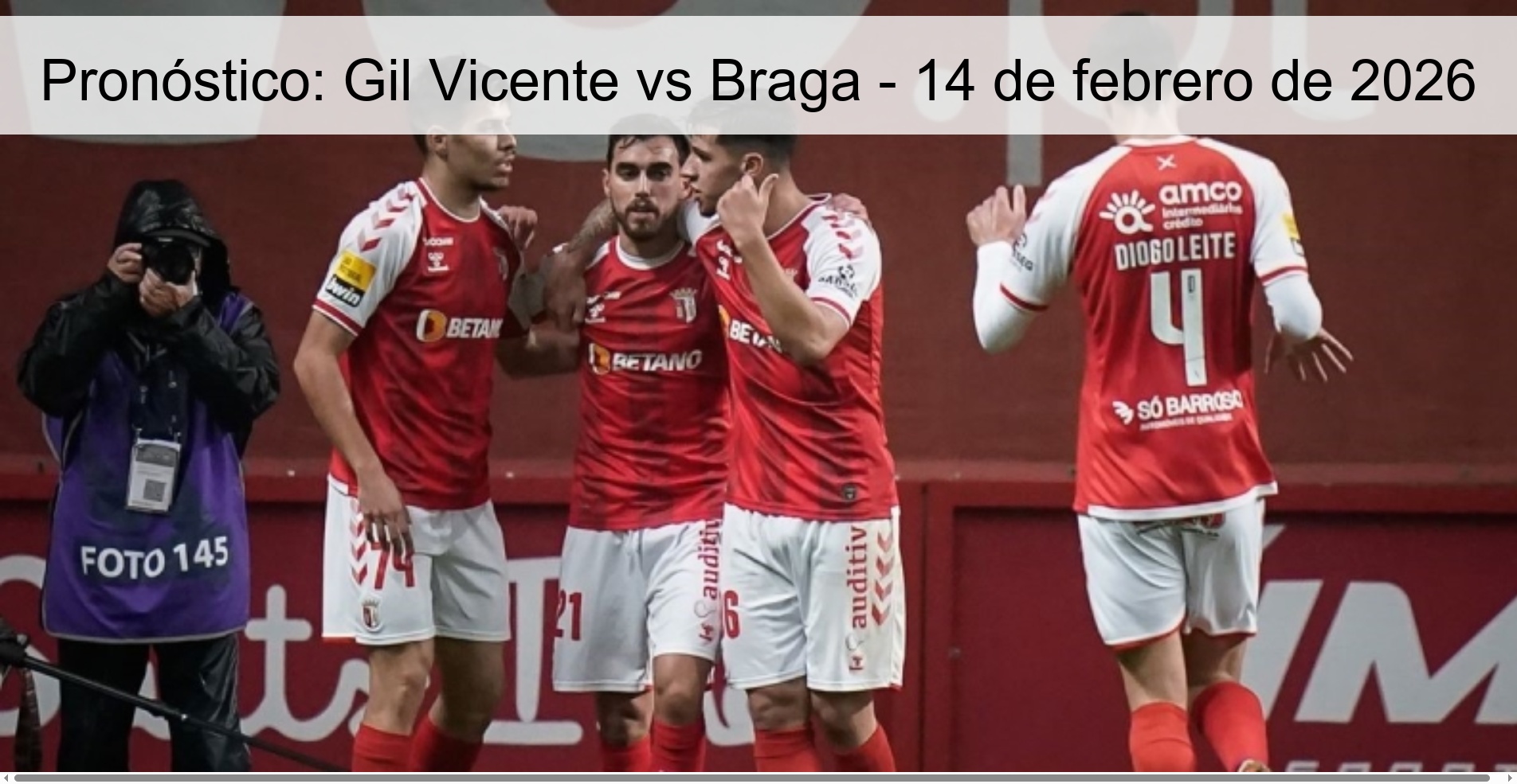 Prediction: Gil Vicente vs Braga - February 14, 2026