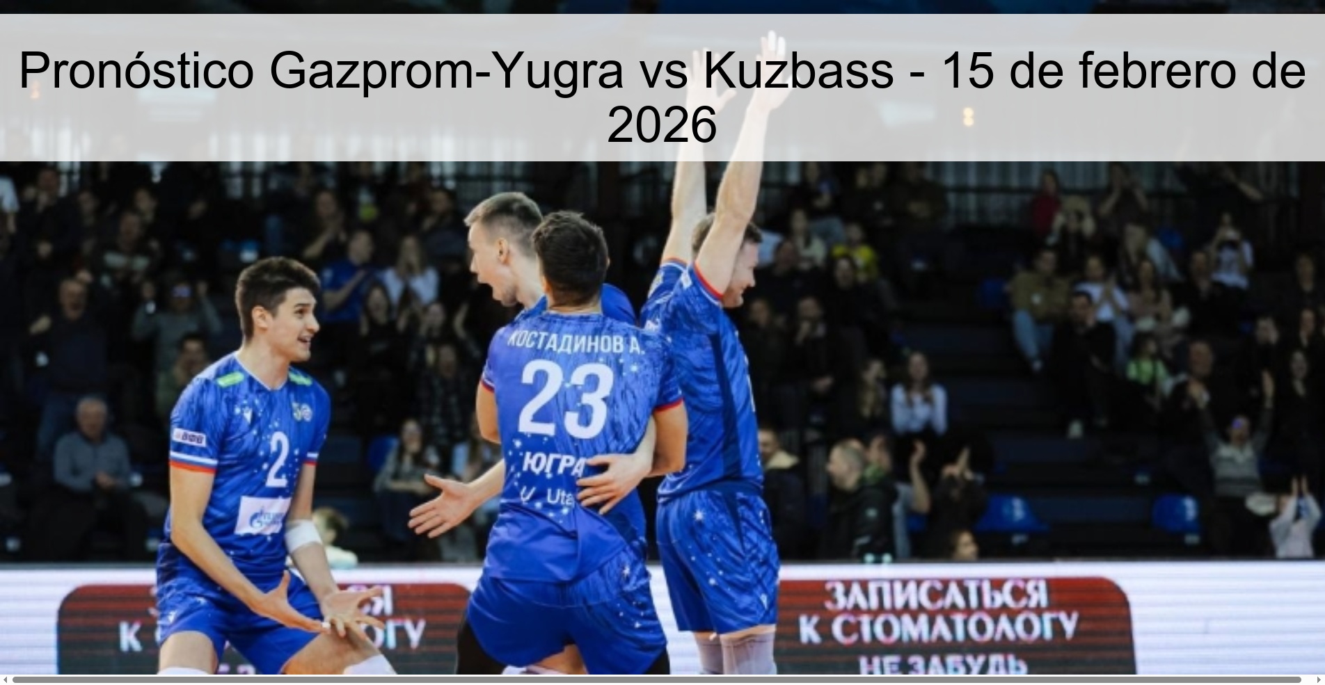 Gazprom-Yugra vs Kuzbass Prediction – February 15, 2026