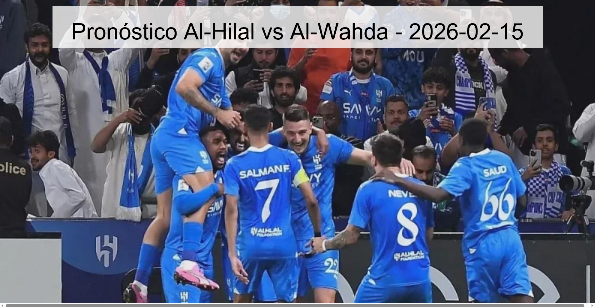 Al-Hilal vs Al-Wahda Prediction - 2026-02-15